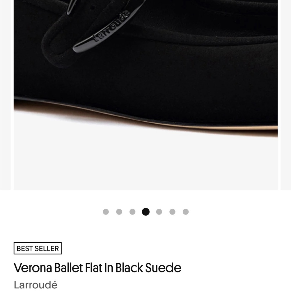 Larroude Black Women's Flats - Picture 5 of 6